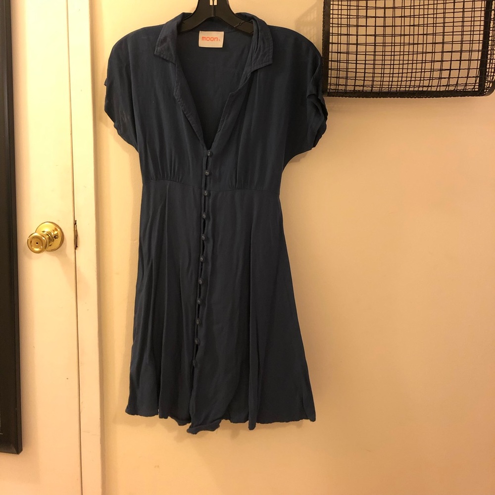 Blue Mini-Dress